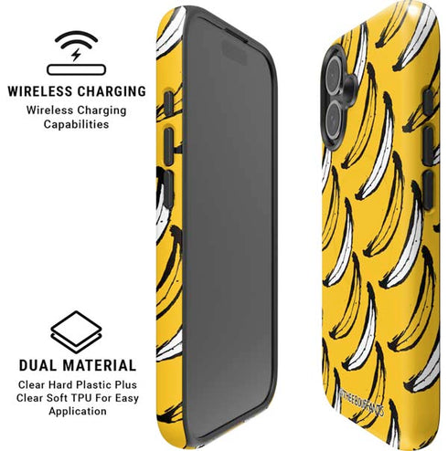 Bouffants and Broken Hearts Bananas iPhone 16 Plus Magsafe Impact Case